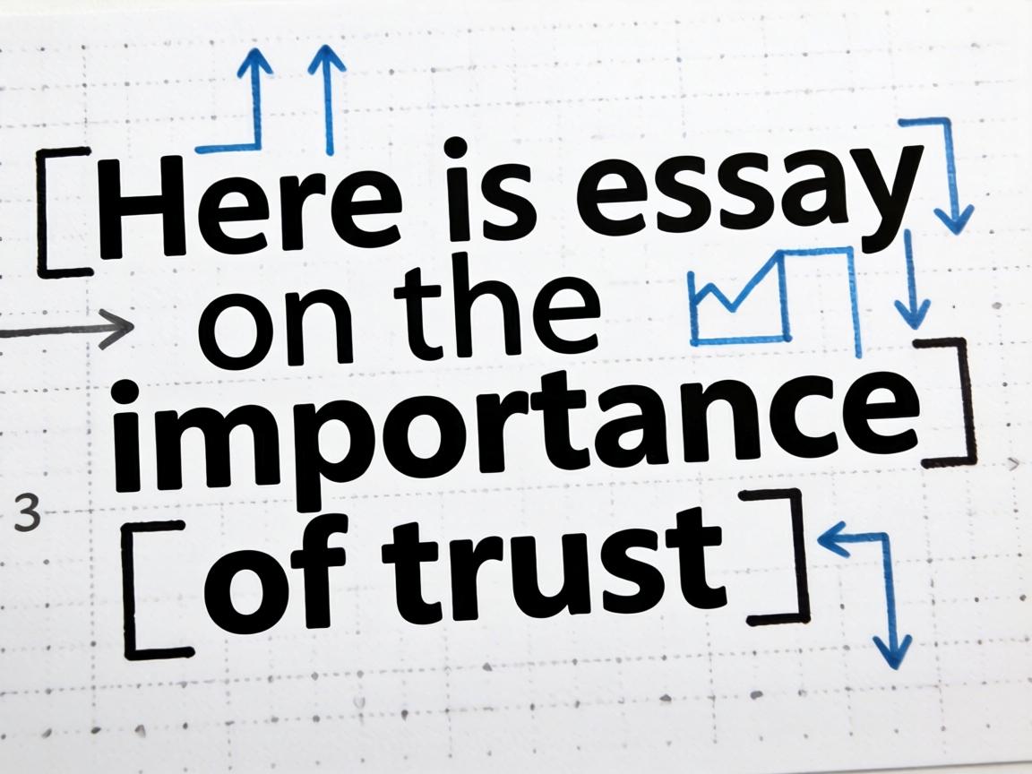 Here is an essay on the importance of trust